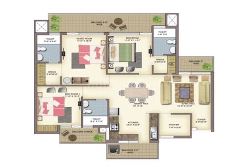 3bhk la prisma